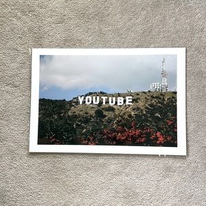 Digital print of YouTube/Hollywood sign